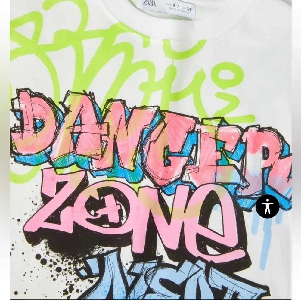 Zara Kids Graffiti T Shirt